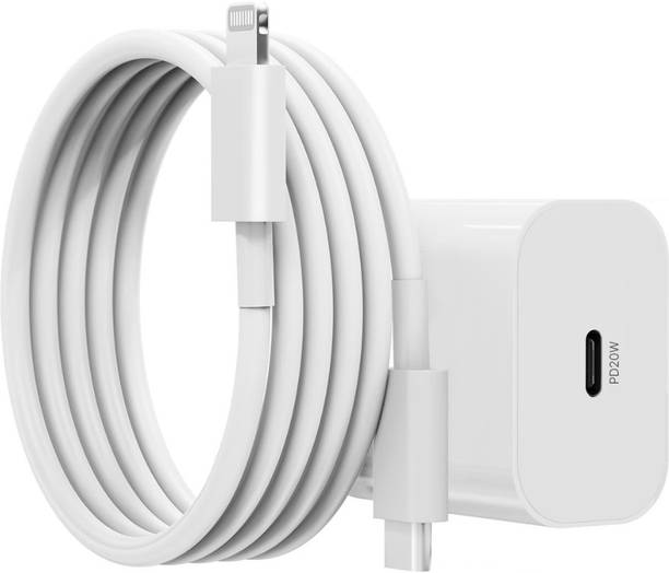 TECHWAQE 20 W PD 2.4 A Wall Charger for Mobile with Detachable Cable
