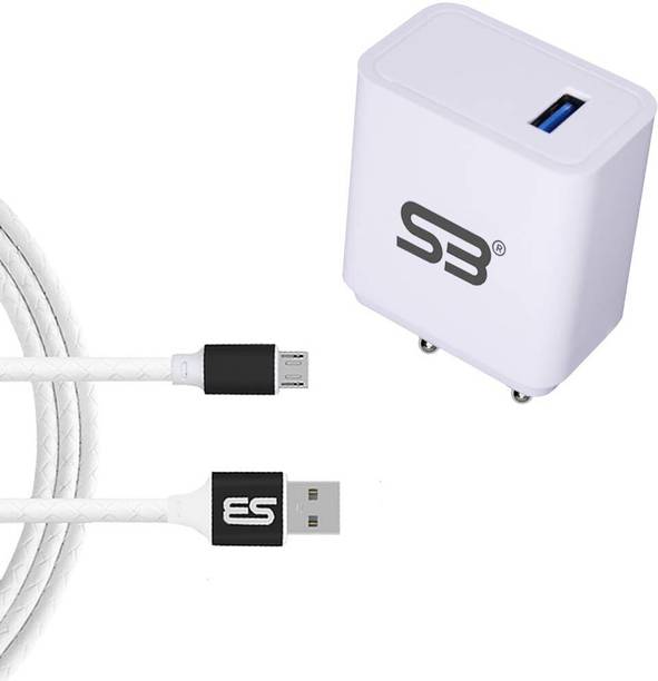 shopbucket 18 W Quick Charge 3 A Wall Charger for Mobile with Detachable Cable