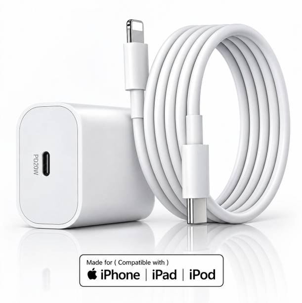 Sthetik 20 W PD 3 A Wall Charger for Mobile with Detachable Cable