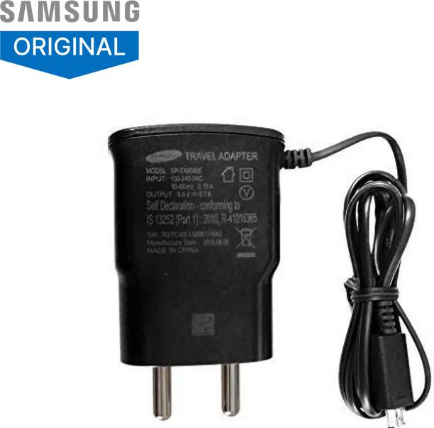 SAMSUNG 5 W 1 A Wall Charger for Mobile with Detachable Cable