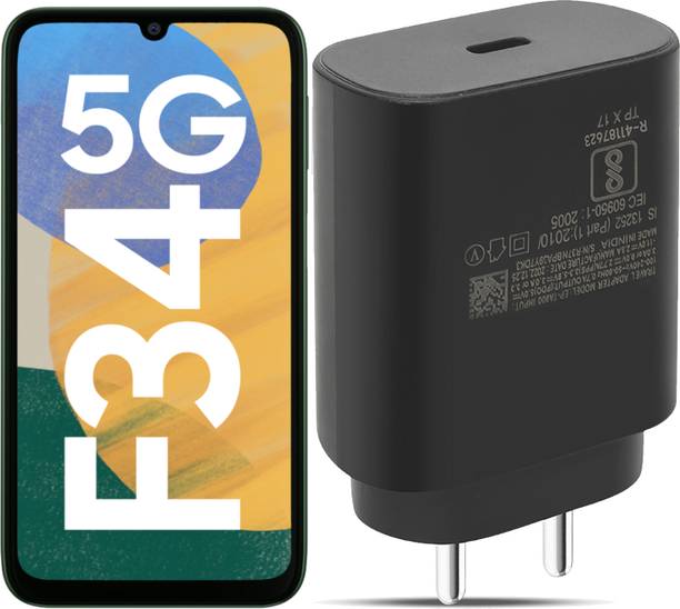 Zybux 25 W PD 3 A Wall Charger for Mobile with Detachable Cable