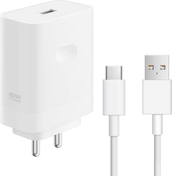 EYNK 80 W SuperVOOC 7.3 A Wall Charger for Mobile with Detachable Cable