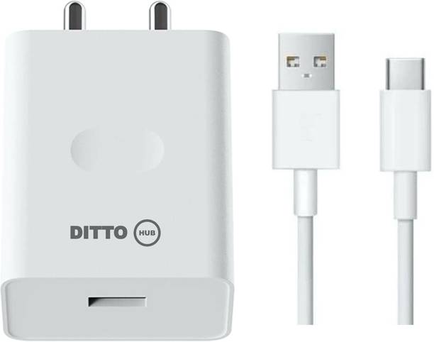 Ditto Hub Qualcomm 3.0 4 A Wall Charger for Mobile with Detachable Cable