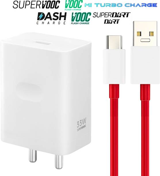 RoarX 33 W SuperVOOC 6 A Wall Charger for Mobile with Detachable Cable