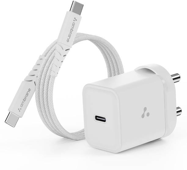 Ambrane 20 W 3 A Wall Charger for Mobile with Detachable Cable