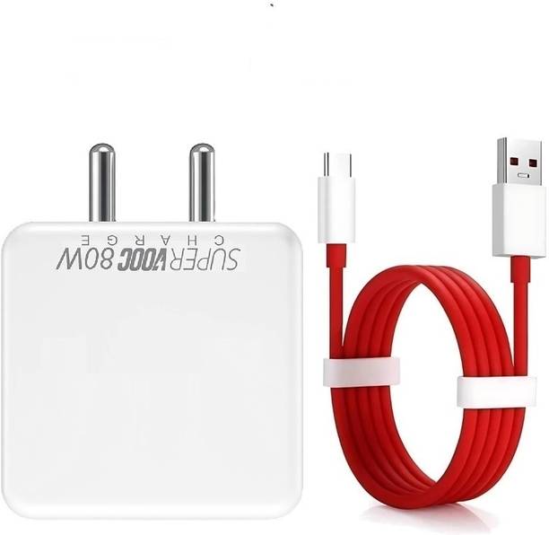 SB 80 W SuperVOOC 6 A Wall Charger for Mobile with Detachable Cable