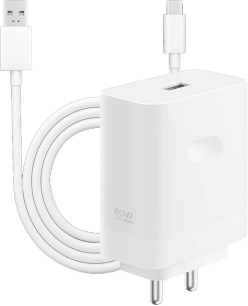 OPPO 80 W SuperVOOC 7.3 A Wall Charger for Mobile with Detachable Cable