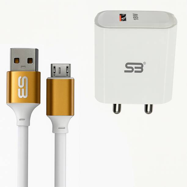 shopbucket 18 W 3 A Wall Charger for Mobile with Detachable Cable