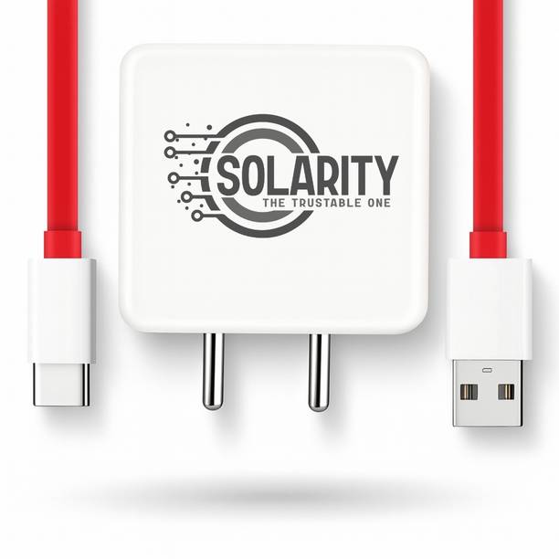 Solarity 33 W SuperVOOC 6 A Wall Charger for Mobile with Detachable Cable