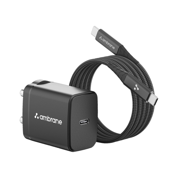 Ambrane 25 W 3 A Wall Charger for Mobile with Detachable Cable