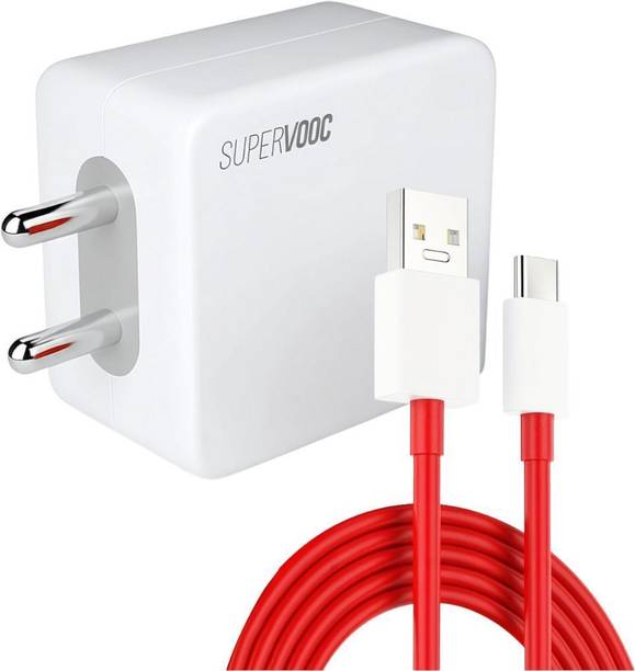MAK 80 W SuperVOOC 6 A Wall Charger for Mobile with Detachable Cable