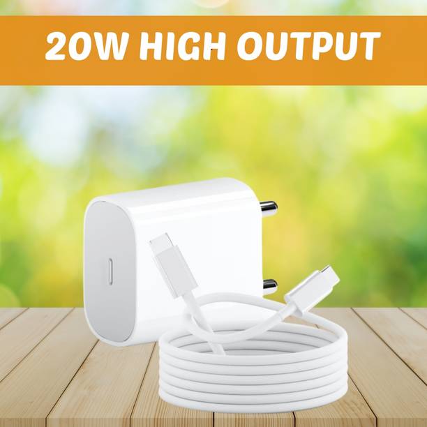 Guggu 20 W PD 3 A Wall Charger for Mobile with Detachable Cable