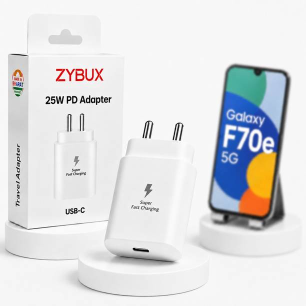 Zybux 25 W PD 3 A Wall Charger for Mobile