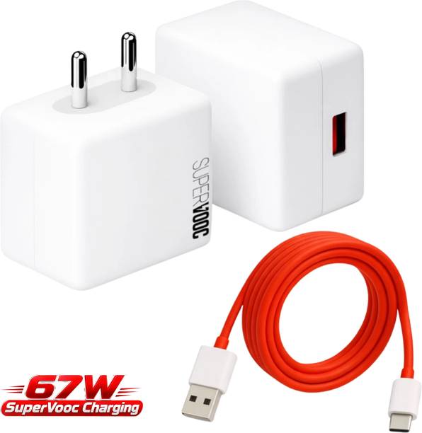 deshit 67 W SuperVOOC 6 A Wall Charger for Mobile with Detachable Cable