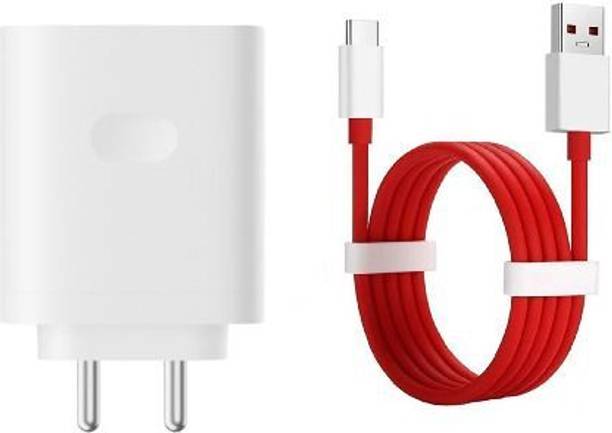 OnePlus 80 W SuperVOOC 7.3 A Wall Charger for Mobile with Detachable Cable