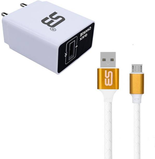 SB 18 W Quick Charge 3.4 A Wall Charger for Mobile with Detachable Cable