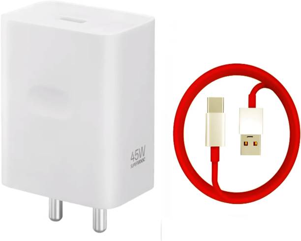 OnePlus 45 W SuperVOOC 4 A Wall Charger for Mobile with Detachable Cable
