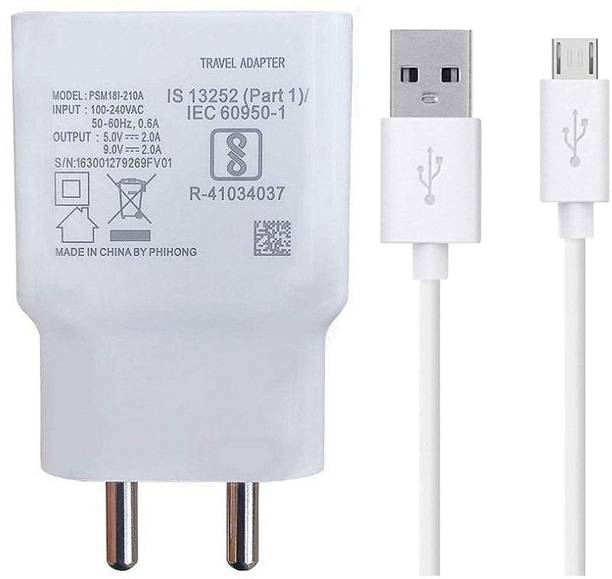 Kotsun 12 W Adaptive Charging 3 A Wall Charger for Mobile with Detachable Cable
