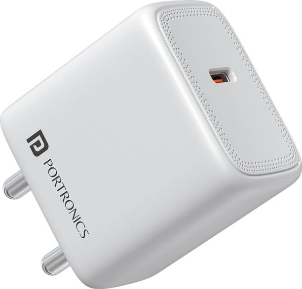 Portronics 40 W PPS 3 A Wall Charger for Mobile