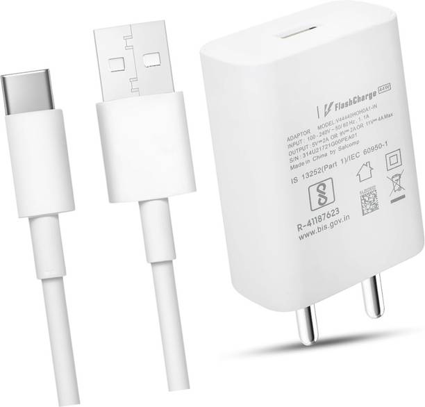 powlixir 44 W Quick Charge 4.2 A Wall Charger for Mobile with Detachable Cable