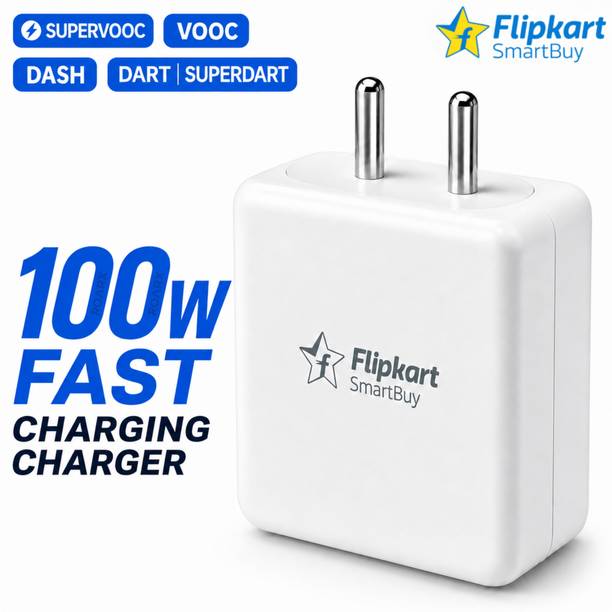 Flipkart SmartBuy 100 W SuperVOOC 9 A Wall Charger for Mobile