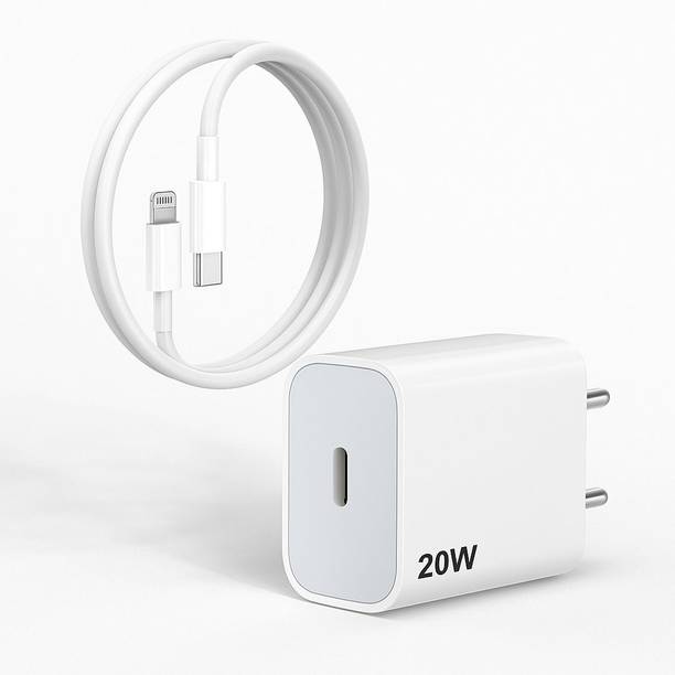 RVAT 20 W PD 3 A Wall Charger for Mobile with Detachable Cable