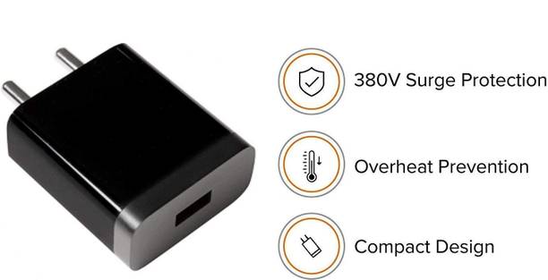 EYNK 18 W Qualcomm 3.0 3 A Wall Charger for Mobile with Detachable Cable