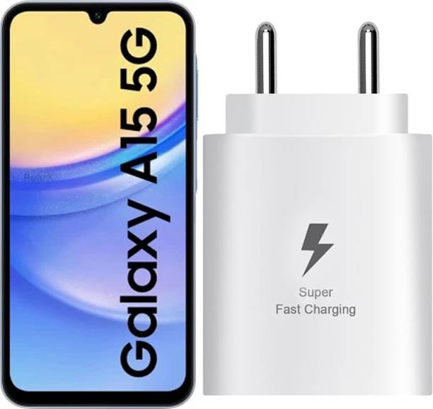 स्ब 25w super fast charger compatible for A15 5G fast charger adapter with Type C to C cable चार्जर