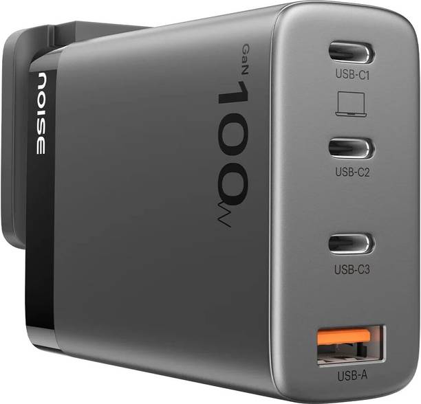 Noise 100 W GaN 2.5 A Wall Charger for Mobile with Detachable Cable