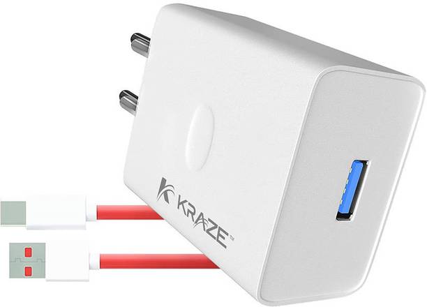 KRAZE 30 W 3 A Wall Charger for Mobile with Detachable Cable