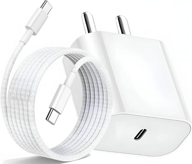 Zybux 20 W PD 3 A Wall Charger for Mobile with Detachable Cable