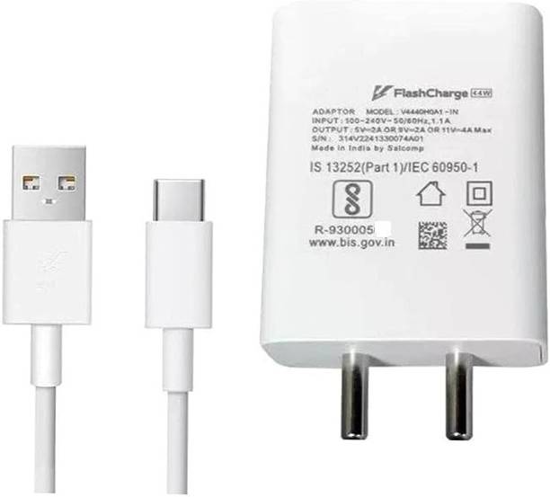 mobspot 44 W Quick Charge 4 A Wall Charger for Mobile with Detachable Cable