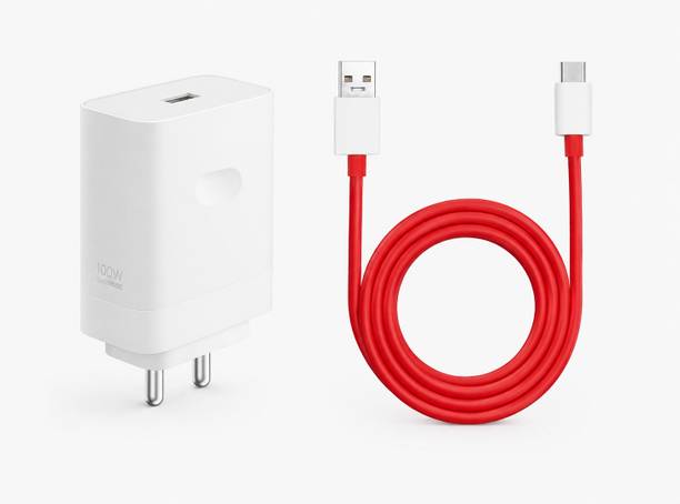 OnePlus 100 W SuperVOOC 10 A Wall Charger for Mobile with Detachable Cable