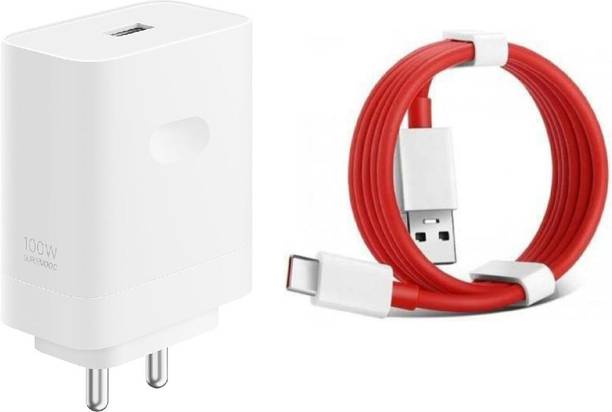 OnePlus 100 W SuperVOOC 9 A Wall Charger for Mobile with Detachable Cable