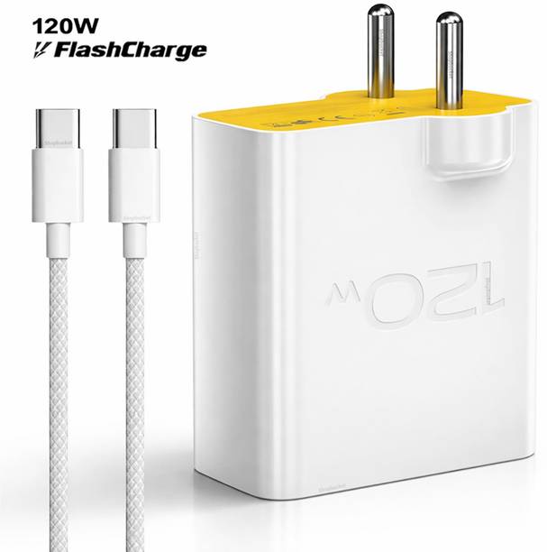 RVAT 120 W Quick Charge 6 A Wall Charger for Mobile with Detachable Cable