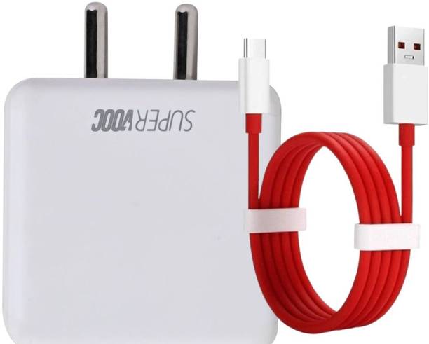 Pandaco 65 W SuperVOOC 6 A Wall Charger for Mobile with Detachable Cable