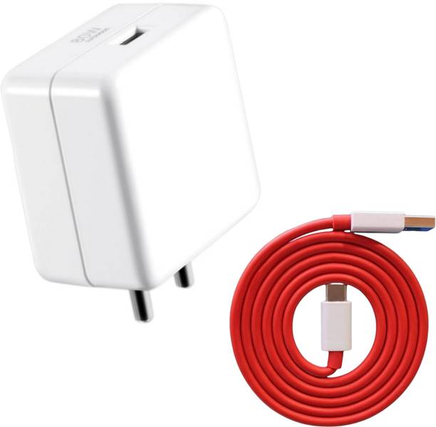 IARYZ ORIGINAL 80 W SuperVOOC 8 A Wall Charger for Mobile with Detachable Cable