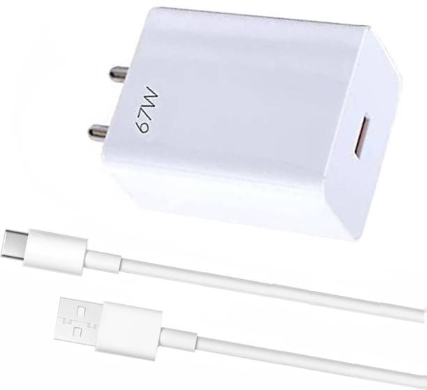 ultraRAP 67 W SuperVOOC 6 A Wall Charger for Mobile with Detachable Cable