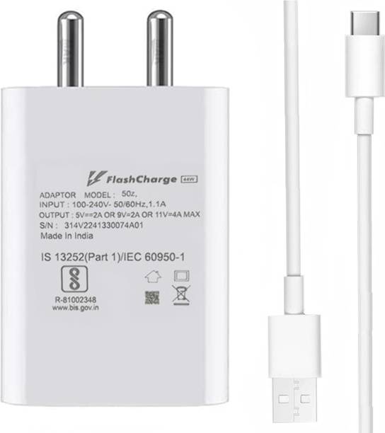 EliteGadgets 44 W SuperVOOC 4 A Wall Charger for Mobile with Detachable Cable