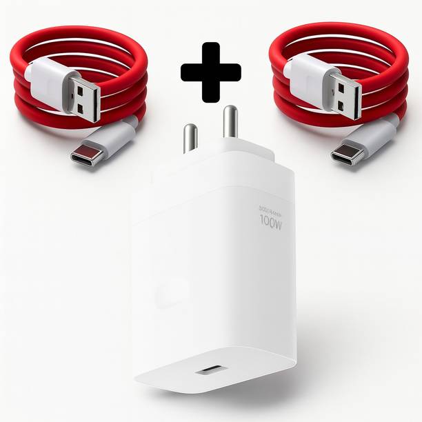 Sulania 100 W SuperVOOC 9 A Wall Charger for Mobile with Detachable Cable