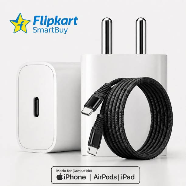 Flipkart SmartBuy 20 W PD 3 A Wall Charger for Mobile with Detachable Cable