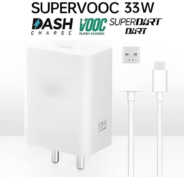 zingzone 33 W SuperVOOC 6 A Wall Charger for Mobile with Detachable Cable