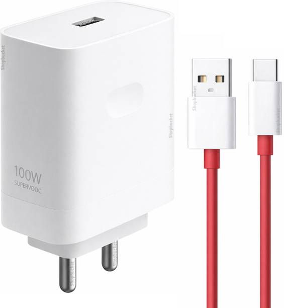 RVAT 100 W SuperVOOC 9 A Wall Charger for Mobile with Detachable Cable