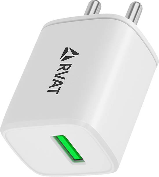 RVAT 18 W Qualcomm 3.0 3.1 A Wall Charger for Mobile with Detachable Cable