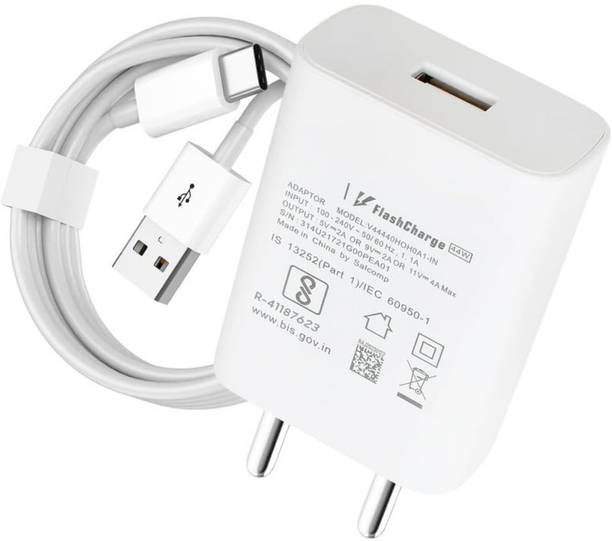 IARYZ ORIGINAL 44 W Quick Charge 4 A Wall Charger for Mobile with Detachable Cable