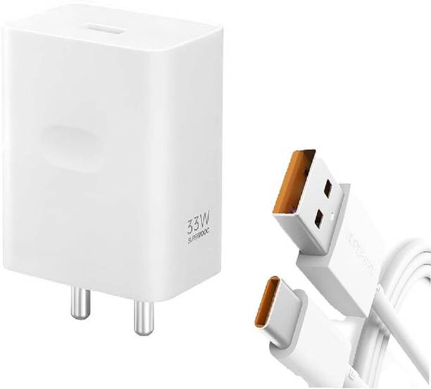 Sendrata 33 W SuperVOOC 3.1 A Wall Charger for Mobile with Detachable Cable