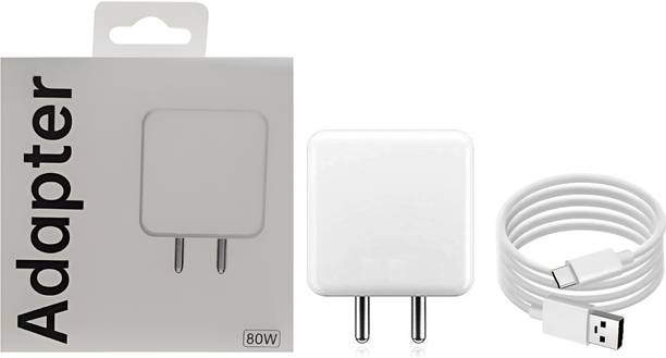 OnePlus 80 W SuperVOOC 7.3 A Wall Charger for Mobile with Detachable Cable