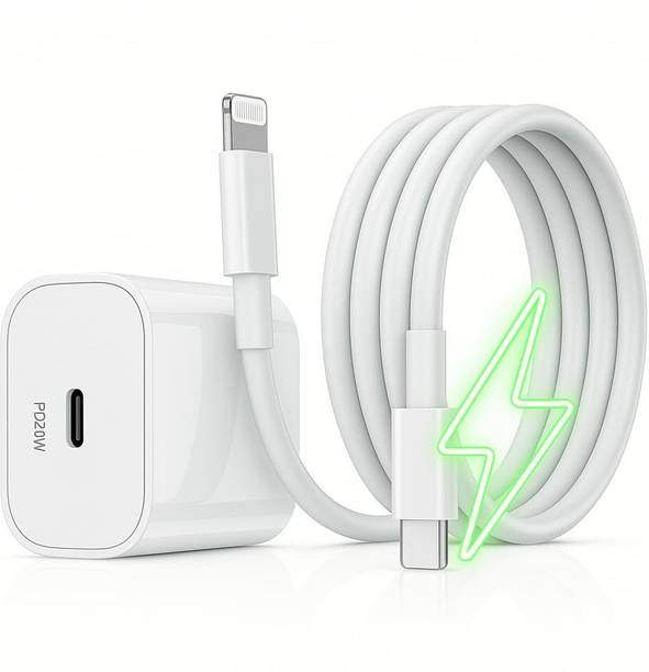 NIOAX 20 W PD 3 A Wall Charger for Mobile with Detachable Cable