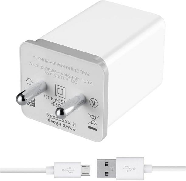 V A VALAK 12 W Quick Charge 2.4 A Wall Charger for Mobile with Detachable Cable