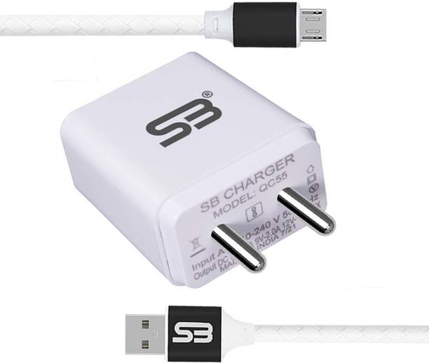 shopbucket 18 W Quick Charge 3.4 A Wall Charger for Mobile with Detachable Cable